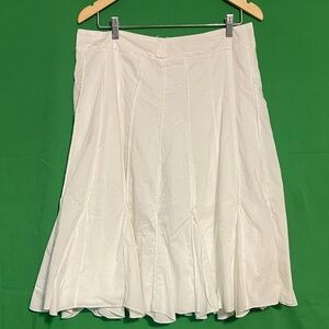 Women's White Michael Kors A-Line Flared Skirt